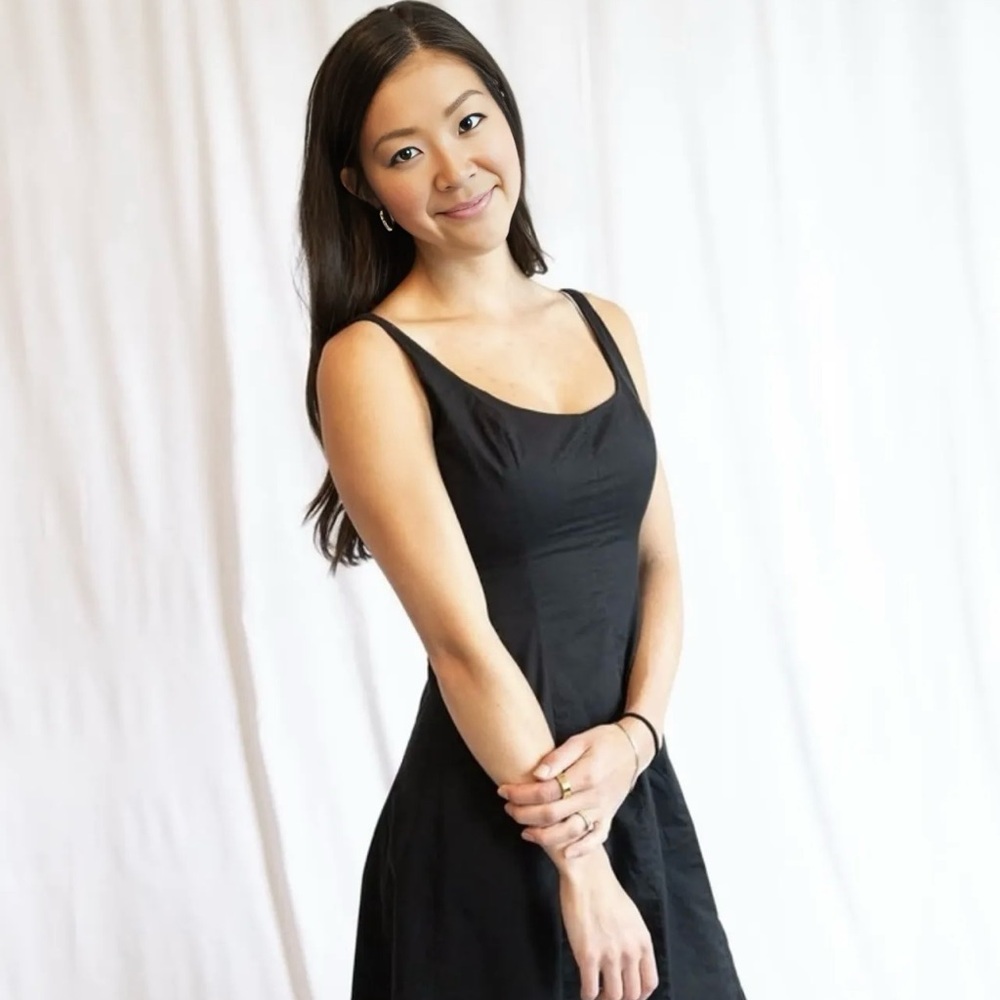 Elegant Black Corset Sleeveless Dress